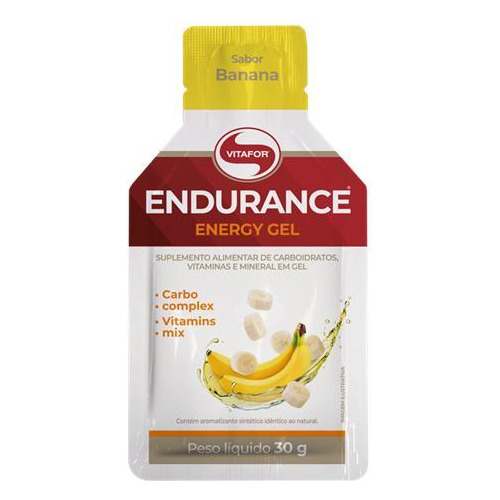 Kit 3x: Endurance Energy Carboidrato Gel Banana Vitafor 30g