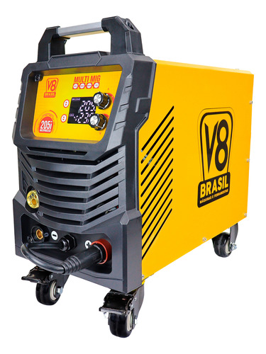 Mig 205i Multiprocesso Mig/mag/tig/eletrodo 220v V8 Brasil