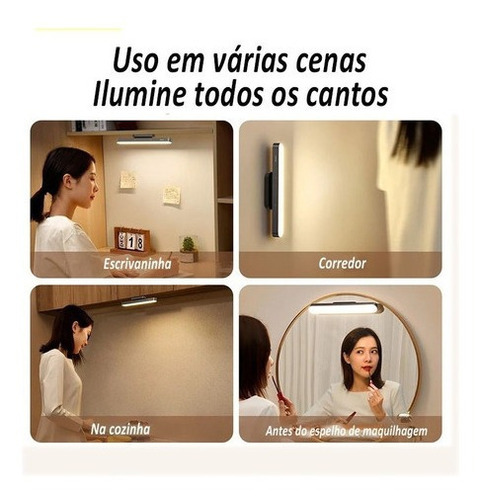 Imagen 4 de 6 de Lámpara De Bnotebook De La Luminaria De La Barra Magnética [