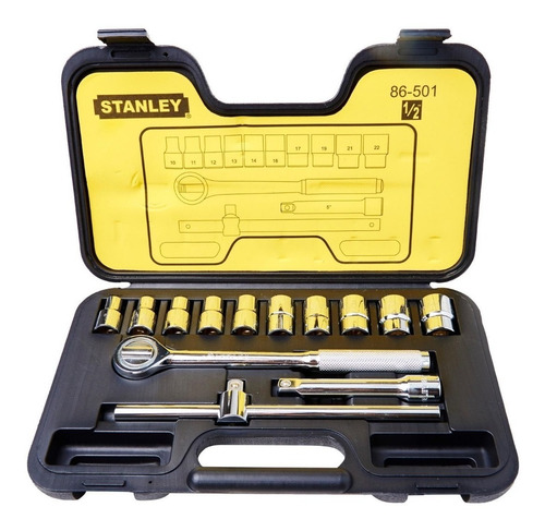 Rache Con Copas Stanley 1/2 X 14 Pcs Mm (86-501)