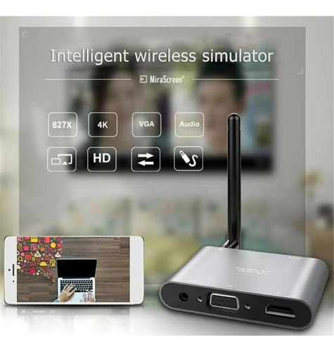 Receptor De Dongle Con Pantalla Wifi Para Transmitir El