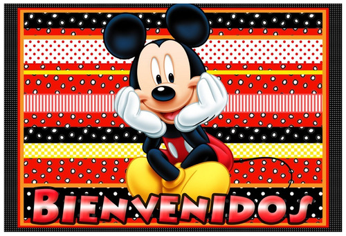 Cartel De Bienvenidos - Mickey