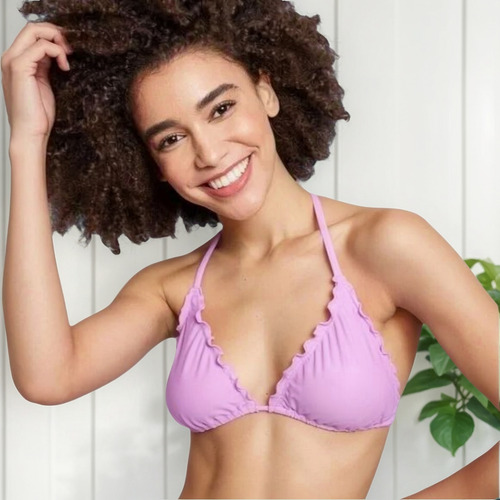 Top Bikini Wild Fable Morado Lila Liso Xs (0-2)