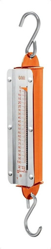 Báscula industrial analógica colgante Truper BAS-R 25kg naranja