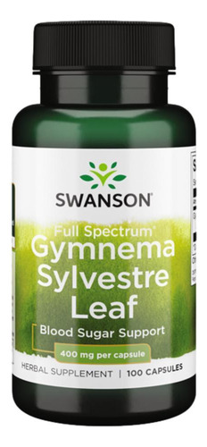 Swanson Gymnema Sylvestre Leaf 400mg - 100 Cápsulas