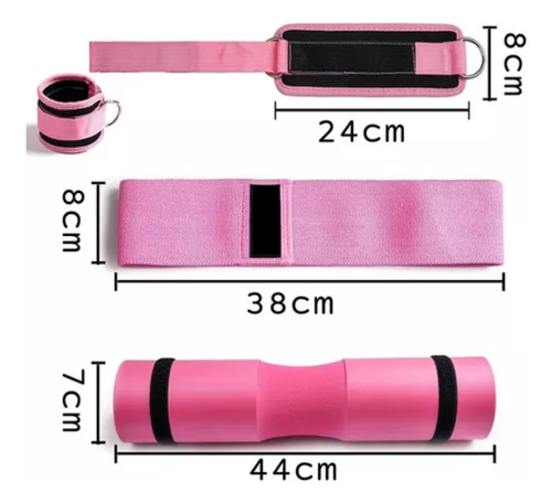 Jutang Jossfin Mx Kit Ejercicio Cojín Protector De Cuello Para Gym Pesas Barra Rosa