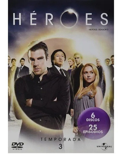 Heroes | Temporada 3 Dvd 6 Discos Colección 25 Episodios