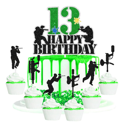 Juego De 7 Piezas De Decoración Para Cupcakes Con Diseño De
