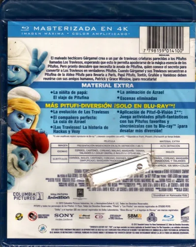 Los Pitufos 2 ( Neil Patrick Harris ) Bluray Original Nuevo