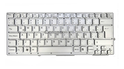 Teclado Sony Vaio Vpc-sb Vpcsb Vpc-sa Vpc-sd Vpcsd Plata Esp