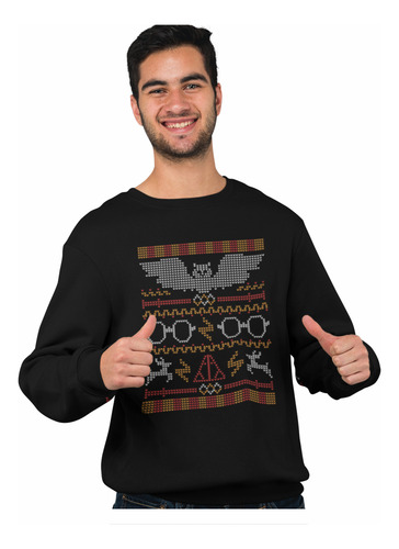 Sudadera Unisex Harry Potter Ugly Sweater Navidad