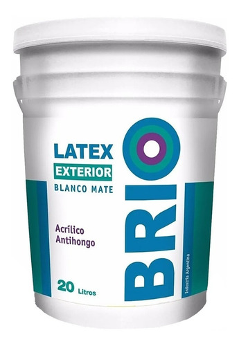 Látex Interior Exterior Brio Andina X 20lts - Caporaso