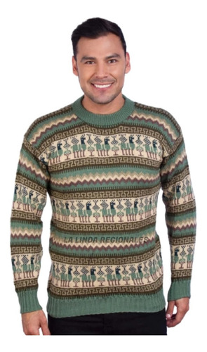 Sweaters Pullover Llamitas Lana De Alpaca Unisex X10 Surtido