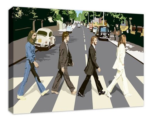 Cuadro Decorativo Canvas Beatles Paso Peatonal Abbey Road