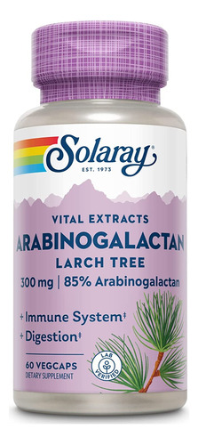 Solaray Arabinogalactan, Extracto De Alerce 300 Mg | Fibra