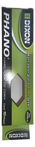 Marcador De Cera Dixon Phano Amarillo 10 Pzs