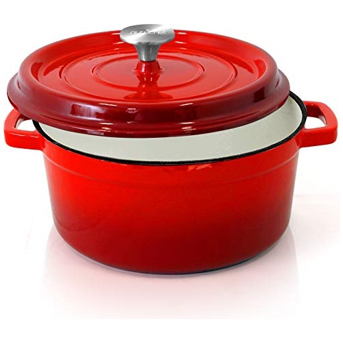 Olla De Hierro Fundido Roja Nutrichef Ncciec45