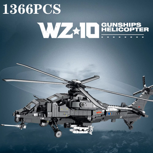 Serie Militar De Bloques De Construcción De Helicópteros Arm