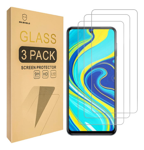 3 Protector Pantalla Diseñado Para Xiaomi Redmi Note 9 Pro