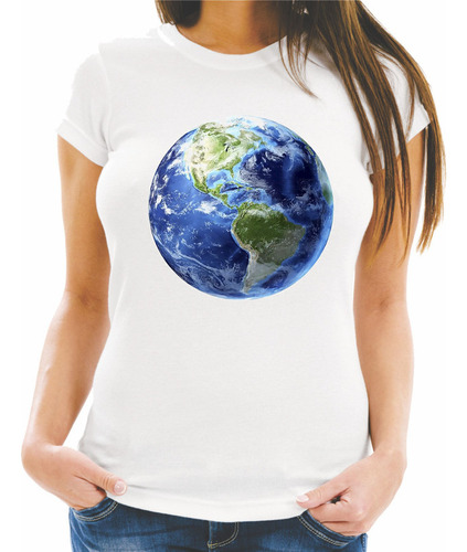 Camiseta Baby Look Diversos Planeta Terra Globo Terrestre 47