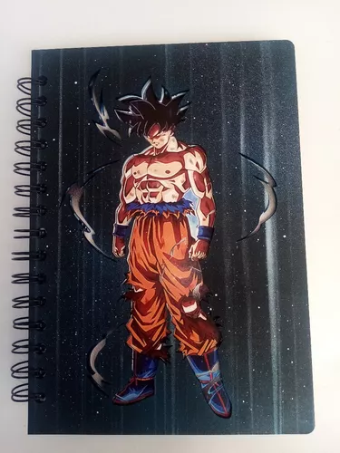 Cuaderno Mdf Pintado Goku Ultra Instinto