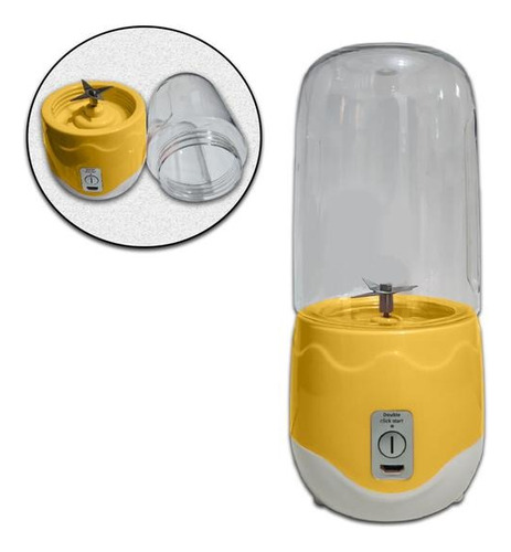 Mini Liquidificador Portátil Mixer Shake Juice 400ml + Copo