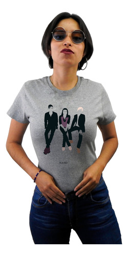 Playera Reglo Para Rockeros Placebo Banda Gris Logotipo