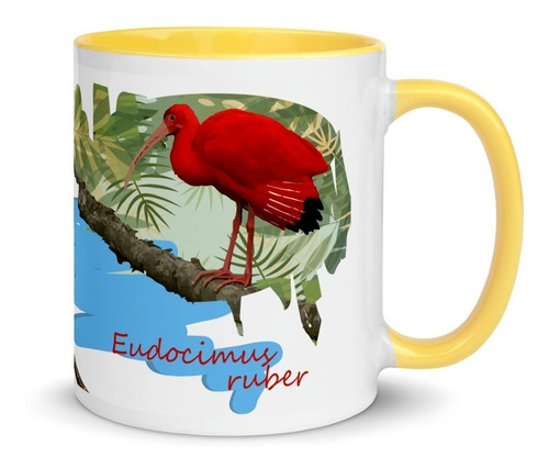 Imagem 7 de 7 de Caneca Personalizada Aves De Ubatuba (guará)