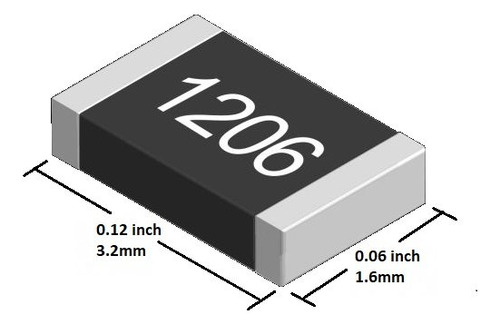 10x Pack Resistencia Smd 1206 - 1.5 K Ohm - Tol 1%