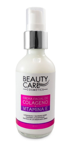 Crema Facial Colágeno Puro Y Vitamina E 60ml Beauty Care 