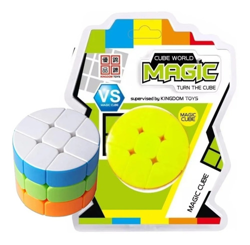 Cubo Magico Magic Cube Cilindrico 3x3 Cube World Magic Mca