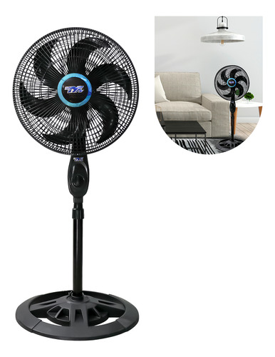 Ventilador Silencioso De Coluna Piso Ajustável Eco Turbo
