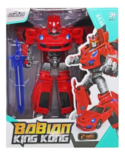 comprar Muñeco Robot Transformer Auto Con 2 Armas Articulado Niños