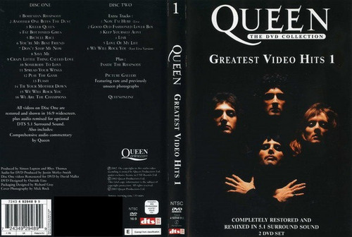 Dvd Musical Queen Greatest Video Hits 1 Nuevo Original Sella