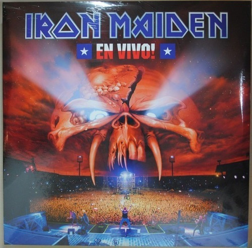 Iron Maiden - Lp En Vivo!  - Disco Triplo 2017 Preto