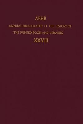 Libro Annual Bibliography Of The History Of The Printed B...