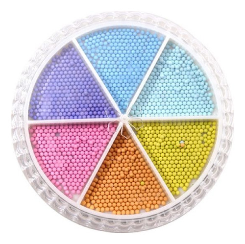 Caviar Metal Entero Multicolor Decoracion De Uñas
