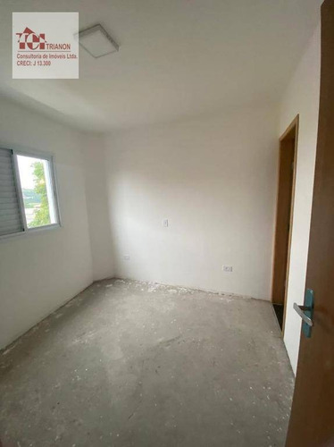 Imagem 12 de 15 de Cobertura Com 95 M² Total - 2 Dormitórios, 2 Vagas - À Venda Por R$ 350.000 - Vila Progresso - Santo André/sp - Co0942