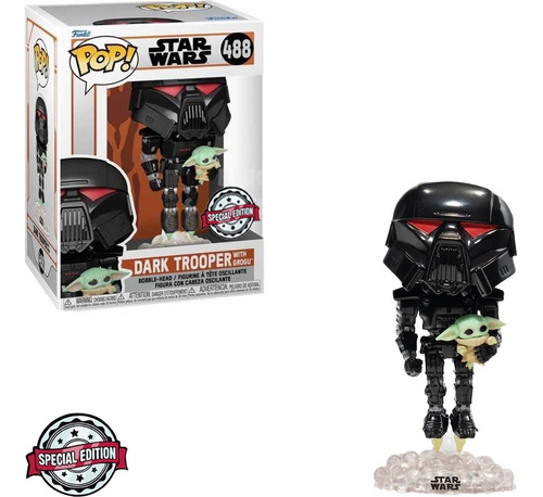 Funko Pop Star Wars Mandalorian Exclusive - Dark Trooper 488