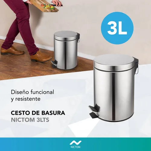 Tacho de basura pedal sales