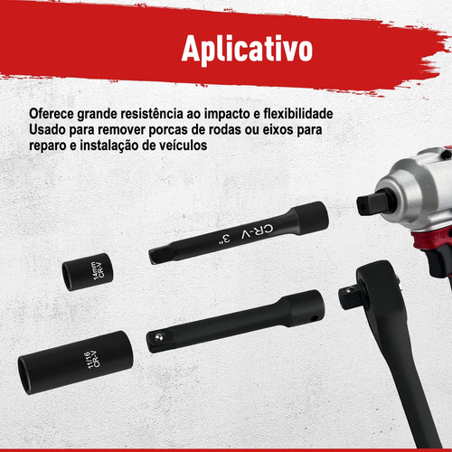 Jogo De Soquete Aço Crv 3/8 Catraca Chave Com Maleta Dobevi
