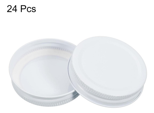 Tapa De Jar Mason Uxcell 24 Pcs, Propina Regular De Tapas De