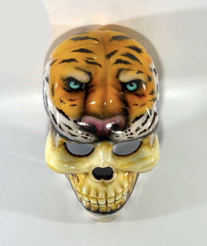 Casco Cráneo Mexicano Vestuario Adulto Jaguar