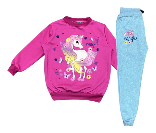 Conjunto Sudadera Unicornio Para Niñas