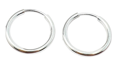 Aros Plata 925 15mm Cubanos Argollas Resistentes Garantia A3