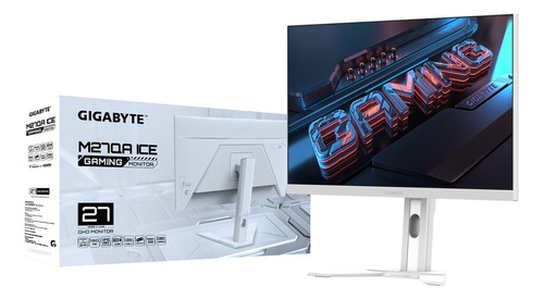 Monitor Gamer Gigabyte Aorus M27qa Ice 27 Ips 180hz Blanco 1
