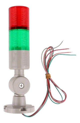 Baliza Luminosa Y Sonora Bicolor Verde/rojo 24 Vdc