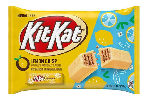 Dulces Kit-kat Mini Lemon Crisp Edicion Pascua American