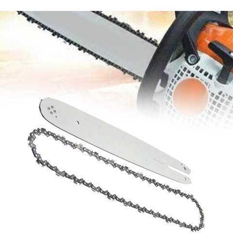 Barra Guía De Motosierra Y Guía De Metal Para Cadena, 18 Pul