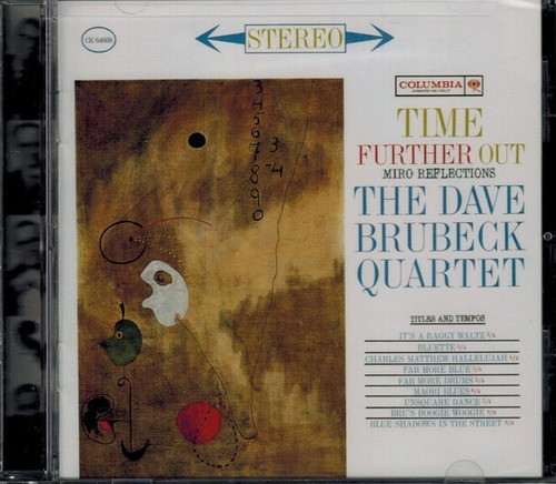 The Dave Brubeck Quartet  Time Further Out Cd Us Nuevo